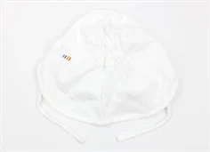 Joha solhat i hvid med elastik i nakken samt bindebånd 99098 121